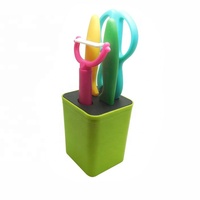 UJ-KT689 Populaire 4-delige fruit- en groentegereedschapset met houder