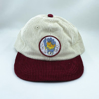 Groothandel Corduroy 6-Panel Snapback Cap Ongestructureerd Laag Profiel Bloemen Tropisch Patroon Polyester Hoeden Buiten Reizen Straat