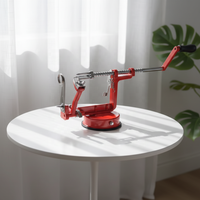 3-in-1 multifunctionele roestvrijstalen handmatige commerciële fruit-schiller, appelboor en -snijder, draagbaar en vaatwasmachinebestendig