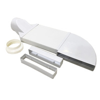 Tuyau d'aération pour système de ventilation, tube discret d'air, 350x75mm