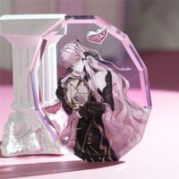 Breloque porte-clés vierge en acrylique transparent imprimée UV personnalisée Hercter pour fans d'anime – Idéale pour cadeau et présentation