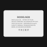 Easyboost Nouvelle Carte Plug-in LTE 10000mAh 4G, Banque d'alimentation portable sans fil 2-en-1 avec routeur WiFi 2.4G et emplacement pour carte SIM