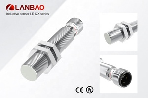 Capteur de proximité inductif 3/4 fils 4 mm PNP NC 10-30 V avec boîtier nickel-cuivre, montage encastré, détection étendue - Product Image 5