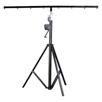 Support de scène portable en fer de 4,5 m avec treuil à manivelle, trépied, barre en T, structure de sonorisation DJ, charge de 100 kg, connexion rapide pour concert