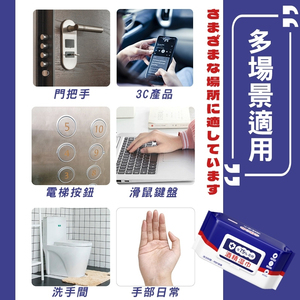 ผ้าเช็ดทำความสะอาดเปียกแอลกอฮอล์75% ใช้ในบ้านผ้า Spunlace - Product Image 6