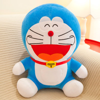 Peluche Doraemon 50 cm, poupée en peluche, couleurs mélangées, chat Dingdang créatif et dodu, vente chaude, peluche super douce, rembourrage en coton PP, unisexe pour