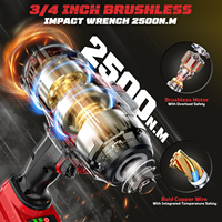 Avvitatore a impulsi da 3/4 di pollice 2200 N.m, brushless, ad alta coppia, senza fili, per batteria da 20V, per servizio pneumatici di camion pesanti