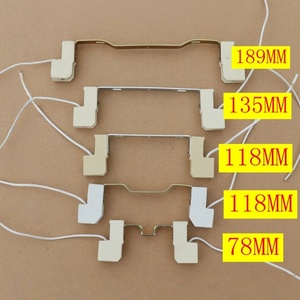 Support de lampe <span class=keywords><strong>R7S</strong></span> en céramique, double extrémité, pour tube halogène, tête de lampe, accessoire, support métallique, cadre tungstène, résistant aux hautes températures - Product Image 2