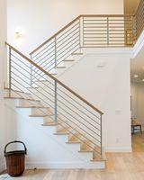 Modernes Design Außenbalkon und Villa Edelstahl 316 Massivstab Rostbeständiges Geländer Treppengeländer für Hotel & Einkaufszentrum