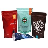 Vente en gros Sacs en plastique biodégradables écologiques à impression personnalisée 100g 200g Sacs biodégradables d'emballage personnalisés avec logo de marque