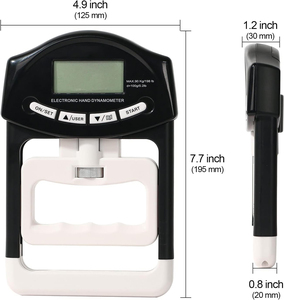 Dinamómetro Digital de Mano, Medidor de Fuerza de Agarre de 90 kg con Pantalla LCD, Entrenador de Potencia para Fitness y Rehabilitación - Product Image 2