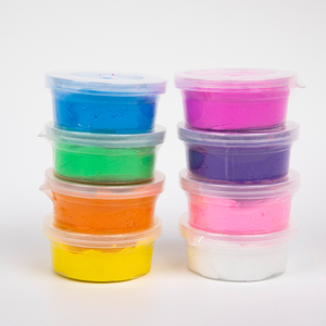 ชุดสไลม์เนย 8 สี ขายส่ง บรรจุกล่องสีสันสดใส ลูกบอลนุ่มเด้ง ปลอดสารโบรอน สไลม์ยืดหยุ่น สำหรับเด็ก ทำโปรเจคสร้างสรรค์ - Product Image 1