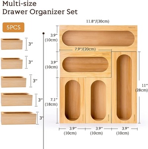 Bolsa de bambú con cierre hermético, organizador para cajón de cocina, organizador de alimentos, 2023 - Product Image 2