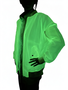 ผ้าไนลอนสะท้อนแสงสีรุ้งและเรืองแสงในที่มืด กันน้ำ สำหรับทำเสื้อแจ็คเก็ต ผลิตในประเทศปากีสถาน - Product Image 1
