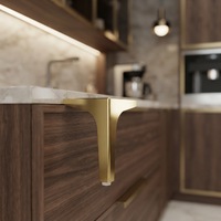 Pieds de meubles robustes en acier inoxydable en forme de T de luxe pour canapé, meuble TV, table basse, armoire, chevet, mobilier d'hôpital, salle à manger