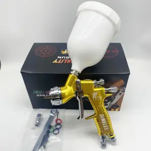 Hot Sale Large Capacity 1.3mm/1.7mm Aluminum Spray Gun Automotive Pneumatic Spray Gun 600ml Air Paint Gun