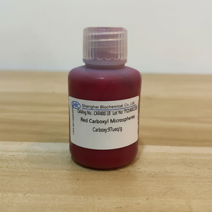 Billes de polystyrène colorées carboxylées, rouge, vert, bleu, performance stable pour l'immunoanalyse - Product Image 1