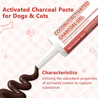 Charbon actif 60 ml pour chiens et chats, formule de premiers secours au charbon pour chiens, kit de premiers secours d'urgence pour chiens au charbon