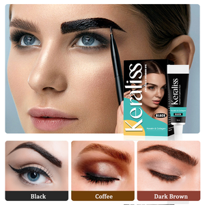 Crème colorante semi-permanente pour sourcils et cils Joynna, teinture capillaire à base d'extraits végétaux naturels, longue durée 60 jours, kit de <span class=keywords><strong>coloration</strong></span> - Product Image 3