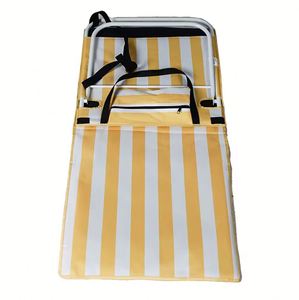 Portable Folding Beach Seat Mat High Quality Steel <b>Back</b> <b>Support</b> Customizable Logo Outdoor Furniture Lightweight - Product Image 4