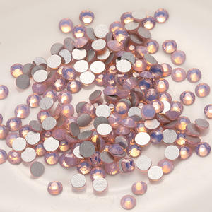 Toptan toplu Rhinestones Ss 10,12,16,20 pembe Opal düz geri Strass kristal elmas tırnak sanat tasarımı için - Product Image 5
