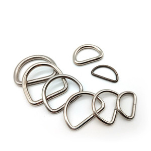 Anneau en D en métal soudé à prix avantageux pour accessoires de sac à main, <span class=keywords><strong>boucle</strong></span> en métal - Product Image 4