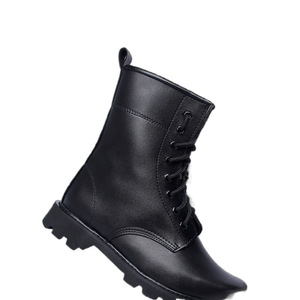 Bottes de randonnée en cuir pour hommes, doublées de laine, avec embout en acier, isolantes, à talon bas, chaussures d'extérieur - Product Image 2