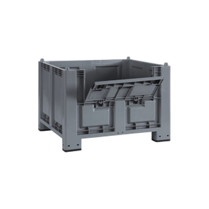 Cargopallet 600 più nuovo contenitore grigio in plastica per uso alimentare con contenitori e scatole per porta - Product Image 1