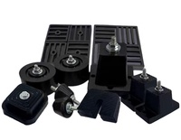 Supports en caoutchouc anti-vibration pour climatiseur, base amortisseur de chocs Big Foot, isolation phonique, réduction du bruit
