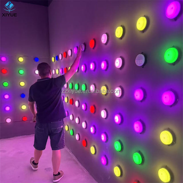 Other Amusement Park Products Sports Entertainment Activate Game Push Led Light Interactive Games Led Wall Lights Game