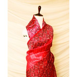 ชุดส่าหรีผ้าไหมโปร่งบางนุ่มสำหรับผู้ใหญ่หลากสีชุดปาร์ตี้อินเดียพิมพ์ลายแฟนซีขนาดต่างๆ - Product Image 4