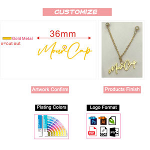 Toptan zincir Logo ile beyzbol şapkası Pins yumuşak emaye yaka iğnesi donatılmış ağız klipler özel beyzbol alaşım kap pimleri - Product Image 5