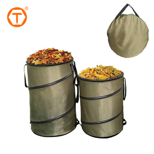 Bolsa de Jardín Portátil de Lona para Desechos de Jardín, Piscina y Patio, Bolsa de Basura para Jardín, Bolsas de Jardinería Verdes Plegables para Desechos de Hojas - Product Image 3