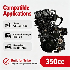 Nouveau moteur monocylindre 350cc 4 temps refroidi par eau avec allumage CDI pour tricycle OEM - Product Image 2