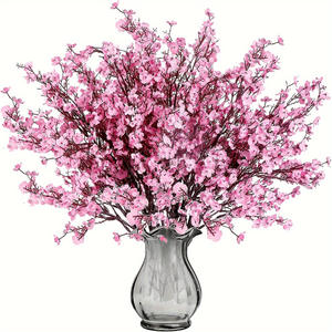 Vente chaude transfrontalière : Bouquet de <span class=keywords><strong>jasmin</strong></span> d'hiver <span class=keywords><strong>étoilé</strong></span> réaliste fait main à 5 branches, fleur artificielle pour mariage et décoration intérieure - Product Image 6