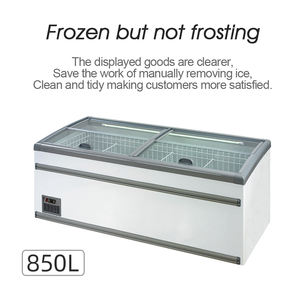 MUXUEチェストフリーザー商用冷蔵庫スーパーマーケットコンビネーションアイランドフリーザー-フロストフリーサイドコンビネーションフリーザー850L - Product Image 2