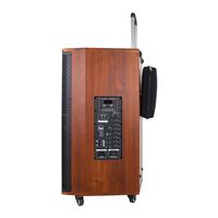 Sistema de Altavoces Inalámbricos para Karaoke con Trolley para Exteriores de 15 Pulgadas y 400 Vatios de Alta Potencia