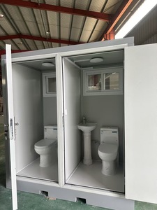 Convenient Portable Outdoor Restroom Tiny Prefab Prefab Bathroom Unit Made From Steel Sandwich Panel - Product Image 2
