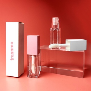 Envase Único Cuadrado para Brillo Labial Vacío de 7 ml con Aplicador de Brocha, Tubos para Brillo Labial, Envase para Lápiz Labial Líquido para Cosméticos - Product Image 1