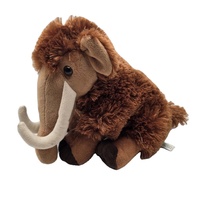Vente en gros de peluches douces personnalisées en forme de mamouth brun, parmi les 10 produits les plus vendus