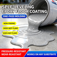 Peinture de sol autolissante en résine époxy colorée pour intérieur, cuisine et salle de bain, revêtement antidérapant et imperméable