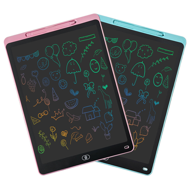 Kids Learning Toys Lcd Writing Boards 12 Inch Color Screen Magic Blackboard Magic Slates LCD Writing Tablet
