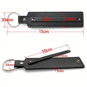 Custom 8mm PU <b>Leather</b> <b>Keychains</b> with Idol Name Letters for Fashion Accessories - Product Image 5