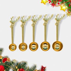Factory Custom New Christmas Deer Stainless Steel 5/10/15/20/25/30ml <b>Measuring</b> <b>Spoon</b> - Product Image 1