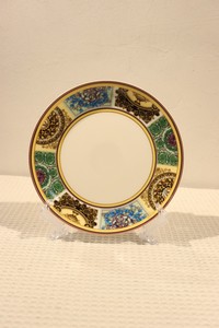 Assiette en porcelaine haute en os Vaisselle à motif créatif en forme de V Hôtel Assiette à steak occidentale Assiette à salade domestique - Product Image 6