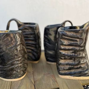 Nouveauté Tasse à boire en corne de buffle Tasse viking en finition naturelle Tasse en corne écologique au prix le plus bas - Product Image 1