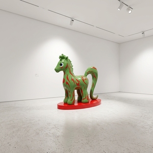 Escultura de Caballo de Dibujos Animados en Fibra de Vidrio Personalizada, Estatua Gigante de Animal en FRP para Decoración de Paisajes de Centros Comerciales y Atrios, Accesorios de Arte - Product Image 5