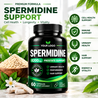 Capsules de Spermidine Anti-Âge, Complément Alimentaire Naturel, Spermidine 8200mg, Capsules pour Soutenir la Longévité et la Santé