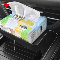 Pour Volkswagen Tiguan III/Passat B9 2024-2025 boîte de rangement de Console centrale intérieure plateau organisateur noir accessoires en plastique ABS