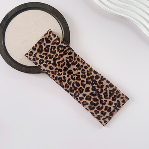 Sexy <b>leopard</b> print wide elastic <b>headband</b>, suitable for sports, fitness, yoga, makeup, retro style hair accessories - Product Image 6